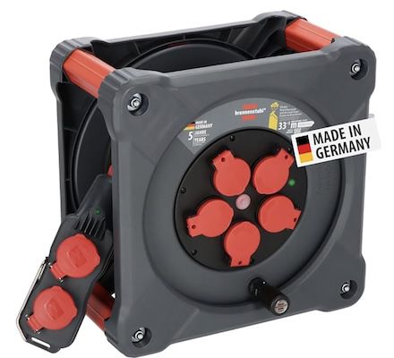 🔌 Brennenstuhl Professional Baustellen Kabeltrommel mit Powerblock (33 + 5m) für 165,45€ (statt 230€)