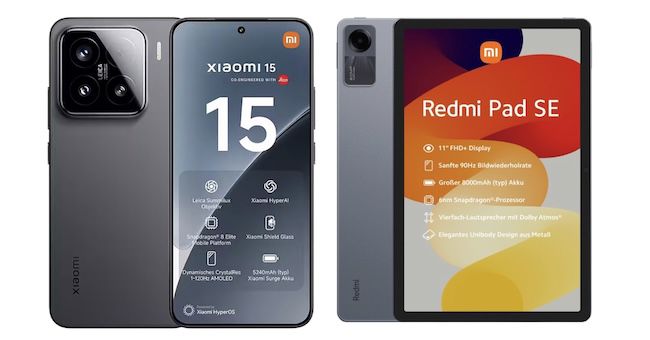 Über 300€ Ersparnis 🔥 Xiaomi 15 (512GB) & Redmi Tablet für 99€ + Telekom Allnet 20GB für 19,99€ + 50€ Bonus