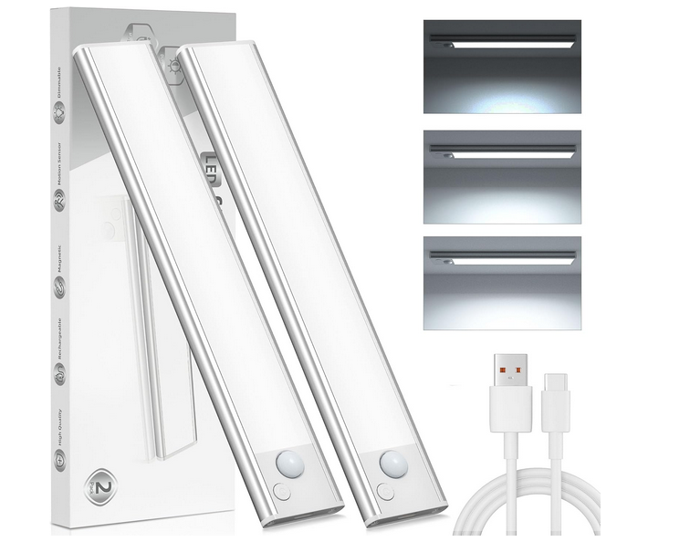 JEKEMORY 2x LED Unterbauleuchte mit Bewegungsmelder für 9,95€ (statt 17€)