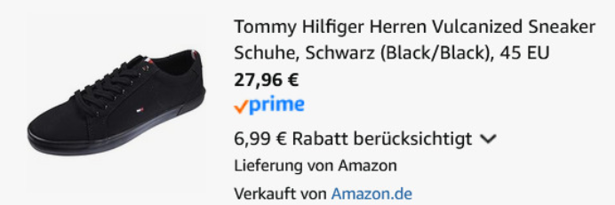 👟💥Tommy Hilfiger Core Corporate Herren Sneaker für 27,92€ (statt 56€)