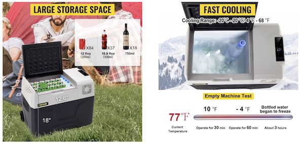 🥵 VEVOR Kompressor Kühlbox 50 Liter für 131,99€ (statt 179€)