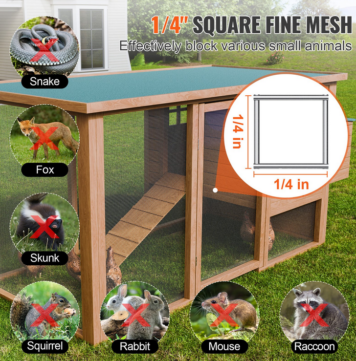 Vevor 15m Maschendrahtzaun feuerverzinkt 122cm für 37,04€ (statt 52€)