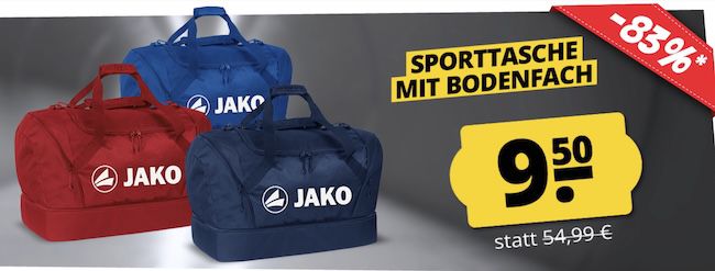 Jako Sporttasche mit Bodenfach 35L für 14,45€ (statt 27€)