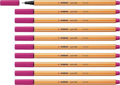 ✏️ 10x STABILO Fineliner point 88 pink ab 2,21€ (statt 5€)