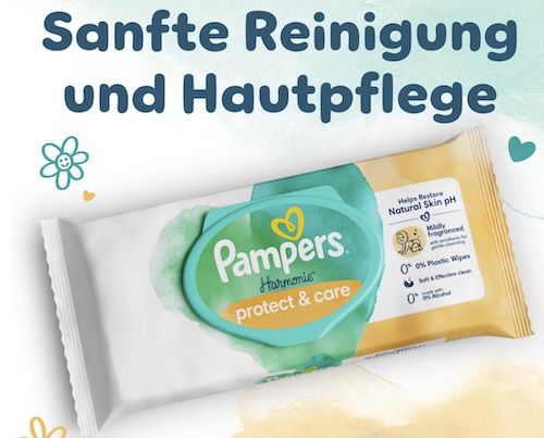 👶 792x Pampers Harmonie Protect & Care Feuchttücher ab 21,38€ (statt 33€)