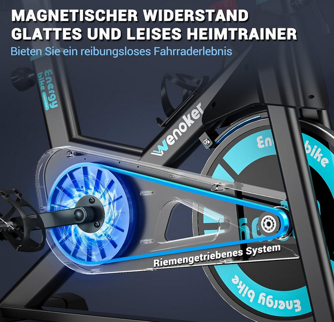 🚴‍♀️🚴Wenoker Spinning Heimtrainer mag. Widerstand für 143,99€ (statt 240€)