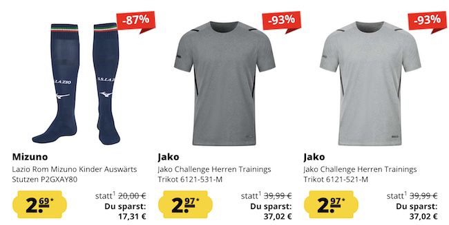 🔥 SportSpar Restgrößen Sale mit über 1.000 Angebote bis  97% + 5€ Gutschein ab 60€