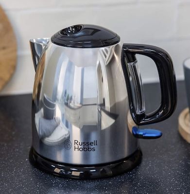🫖 Russell Hobbs Wasserkocher klein mit 1 L Edelstahl poliert 2.400W für nur 19€ (statt 30€)