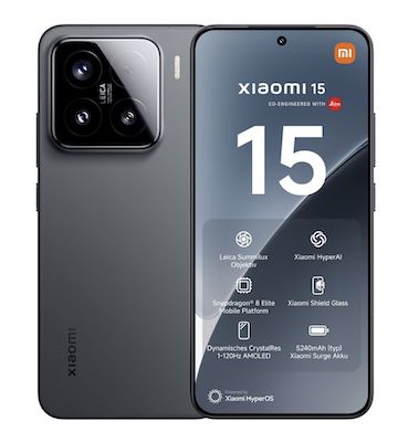 Über 200€ Ersparnis 🔥 Xiaomi 15 (512GB) für 1€ + Telekom Allnet 20GB für 19,99€ + 50€ Bonus