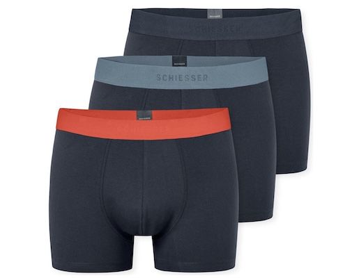 3er Pack Schiesser Herren 95/5 Organic Cotton Boxershorts für 19,95€ (statt 30€)