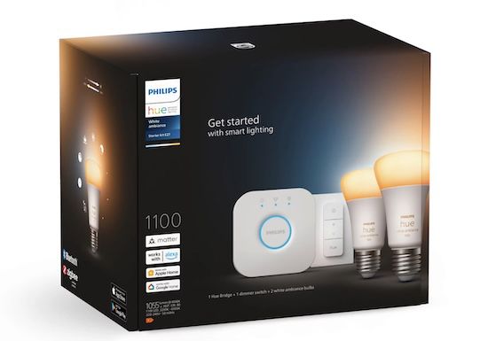 💡 2er Set Philips Hue White E27 Starter Set + Bridge + Dimmer für 45,99€ (statt 68€)
