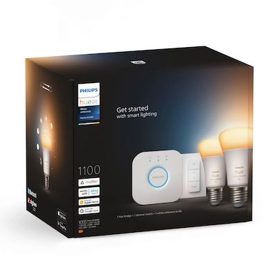 💡 2er Set Philips Hue White E27 Starter-Set + Bridge + Dimmer für 45,99€ (statt 68€)