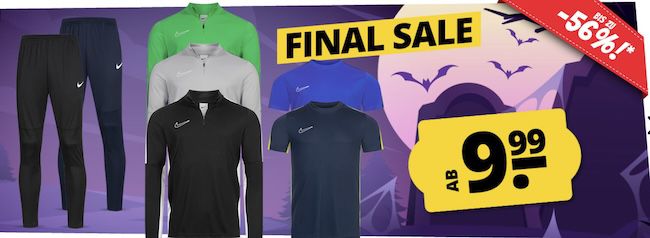 SportSpar 👕 Nike Halloween-Sale ab 3,99€ - z.B. Trainingsshirt Academy 23 für 12,35€ (statt 16€) SportSpar 👕 Nike Halloween Sale ab 3,99€ z.B. Trainingsshirt Academy 23 für 12,35€ (statt 16€)