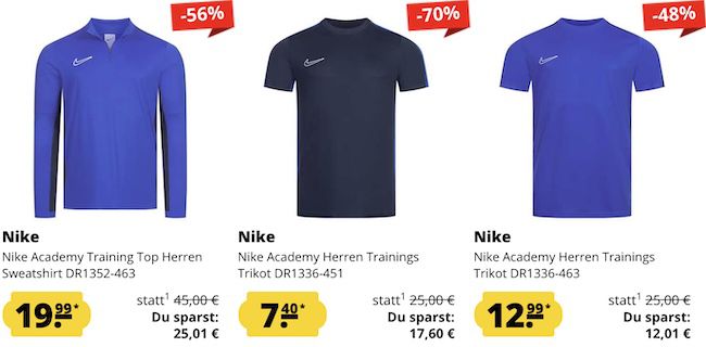 SportSpar 👕 Nike Halloween Sale ab 3,99€   z.B. Trainingsshirt Academy 23 für 12,35€ (statt 16€)