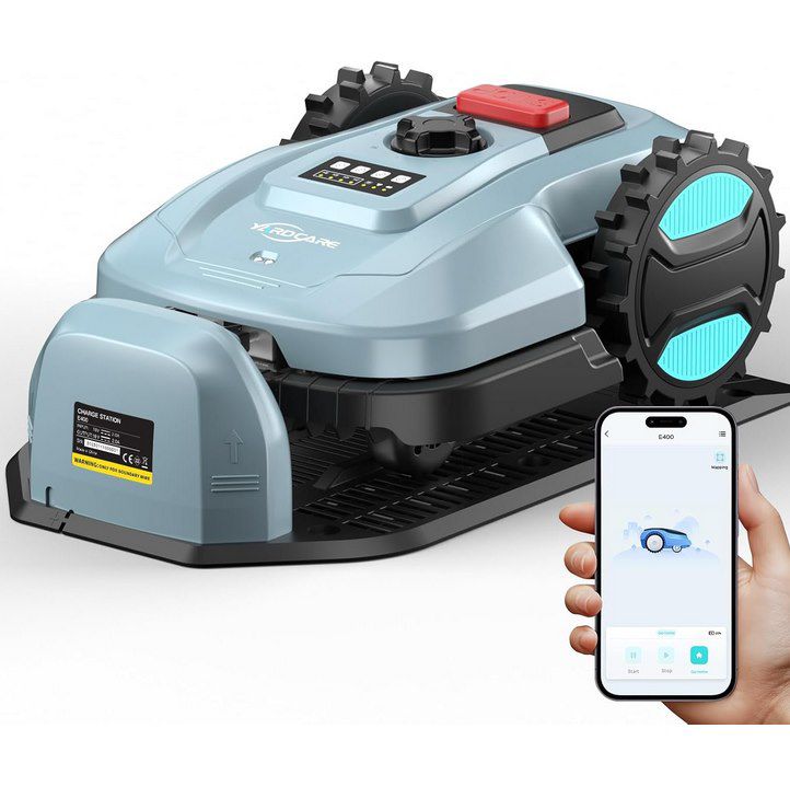 YARDCARE E400 Mähroboter mit App Steuerung (bis 400m²) für 279,99€ (statt 380€)