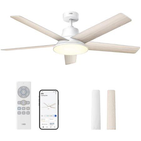 💨 Dreo Smart Deckenventilator mit Licht, 132 cm für 118,99€ (statt 140€)