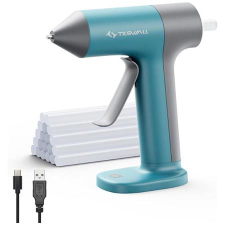 Tilswall Akku Heißklebepistole inkl. 20 Klebestifte für 14,81€ (statt 30€)