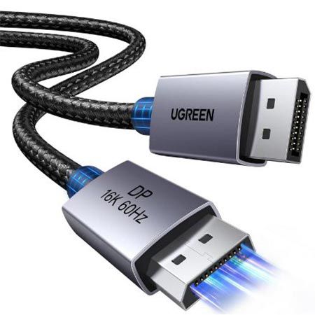 🖥️ UGREEN 16K Displayport Kabel 2.1 mit 2 Meter für 9€ (statt 13€)