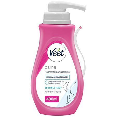 Veet Pure Haarentfernungscreme für Körper & Beine, 400ml ab 13,45€ (statt 19€)