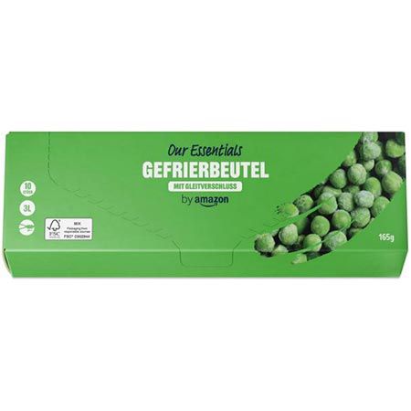 🍛 4 x 15 by Amazon Gefrierbeutel mit Gleitverschluss, 3 Liter ab 6,12€