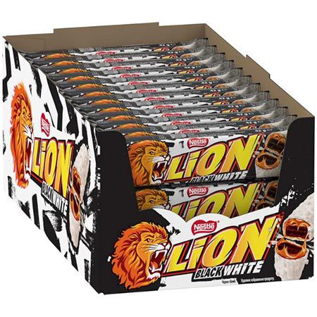 🍫 24er Pack Lion Black & White Schokoriegel mit Brownie-Füllung ab 16,29€ (statt 20€)
