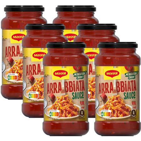 🍝 6er Pack Maggi Pasta Sauce Arrabbiata, je 500g ab 11€ (statt 14€)