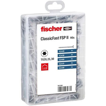 🪛 fischer Profi Box ClassicFast II Spanplattenschrauben, 110 Stk. für 8,99€ (statt 14€)