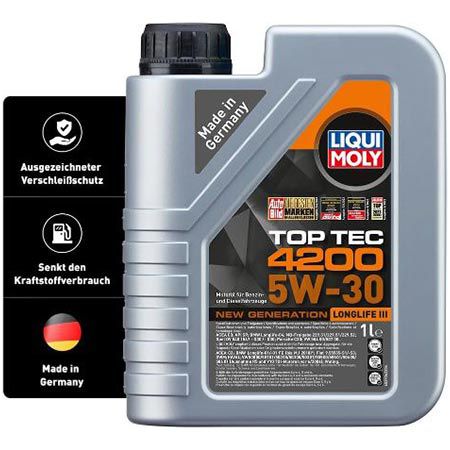 🛢️ 1L Liqui Moly Top Tec 4200 5W-30 New Generation Motoröl für 12,47€ (statt 16€)