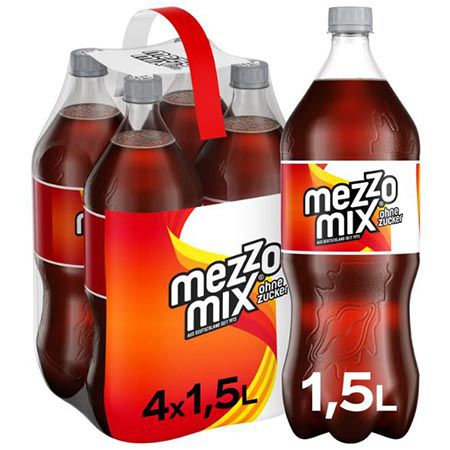🥤 4er Pack Mezzo Mix Zero Limonade, 1,5 Liter ab 4,22€ (statt 6€)