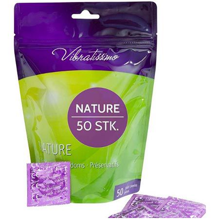 50er Pack Vibratissimo Nature Kondome, Extra Feucht, 53mm ab 8,99€ (statt 17€)