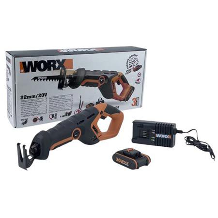 🪚 WORX WX508 Säbelsäge 20V inkl. Akku + Ladegerät für 59,99€ (statt 80€)