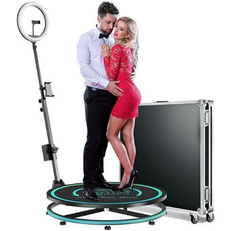 📷 Jaszdot 360 Photo Booth für 2 3 Personen inkl. Transportkoffer für 569,40€ (statt 949€)