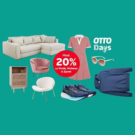 🔥 OTTO Days mit mind. 20% Extra-Rabatt auf Möbel, Haushaltsgeräte, Mode & mehr