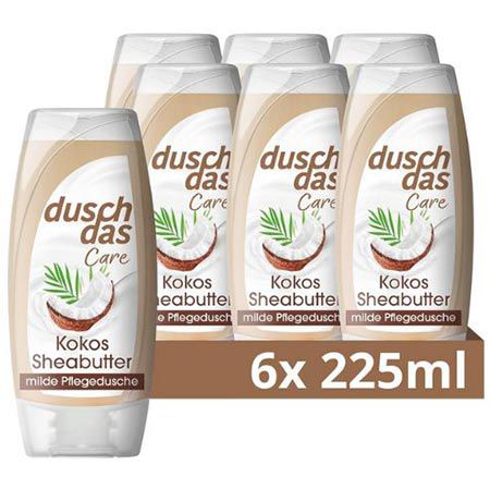 🚿 6er Pack Duschdas Care Kokos & Sheabutter Duschgel ab 5,82€ (statt 11€)