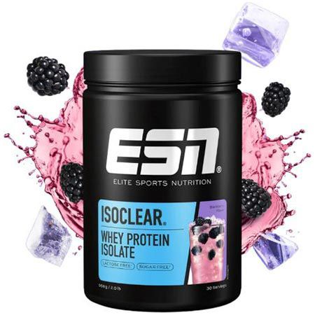 💪🏼 ESN Isoclear Whey Isolate Protein Pulver, Blackberry, 908g für 37,42€ (statt 45€)