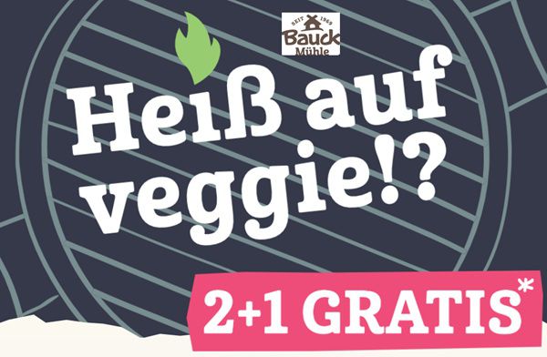 Bauck Veggie Produkte: 2+1 Gratis Aktion