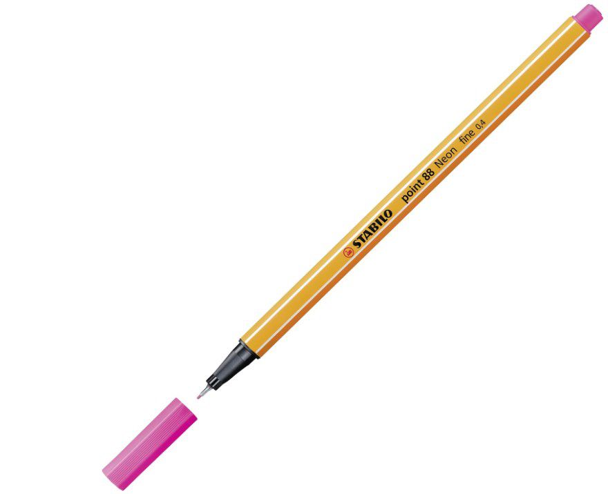 10x STABILO Fineliner point 88 Neonfarbe leuchtfarbenrosa 2,21€ (statt 9€)