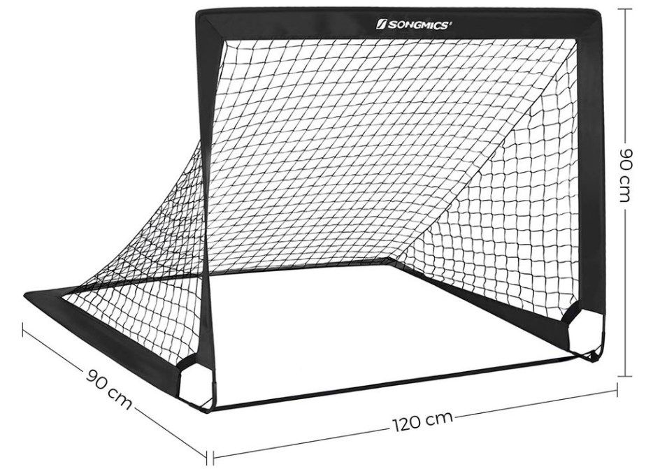 SONGMICS Fußballtore Schwarz für 22,99€ (statt 30€)