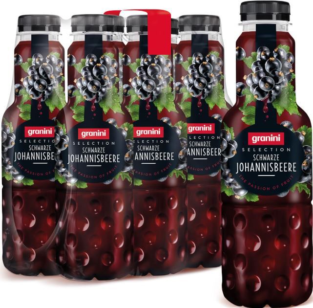 6 x 0,75 Liter granini Selection Schwarze Johannisbeere ab 9€ (statt 16€)