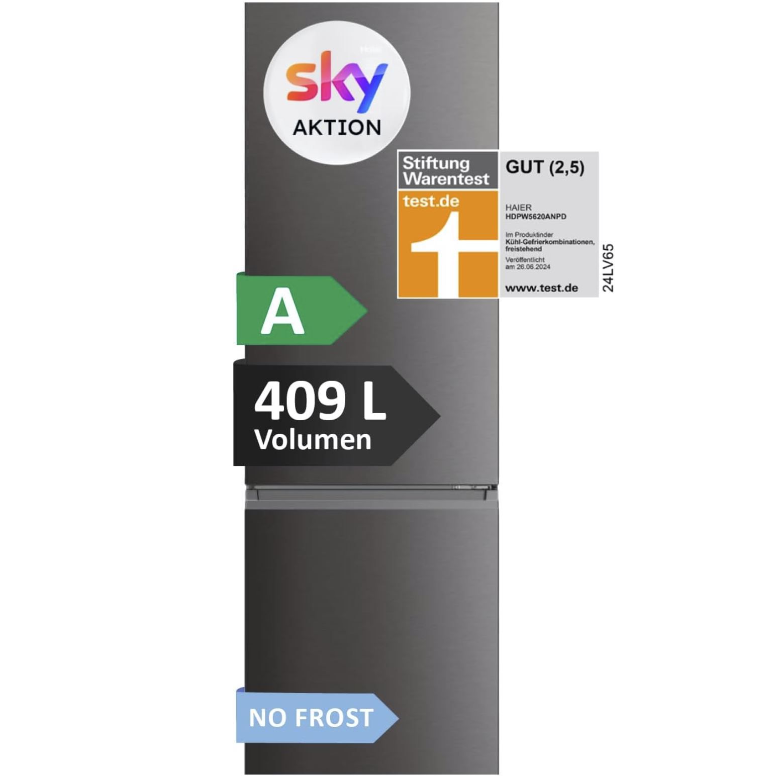 🥶Haier Kühl Gefrierkombination XL 5 Pro 409 Liter 755€ (statt 899€) +1 Jahr Sky (Wert 300€)