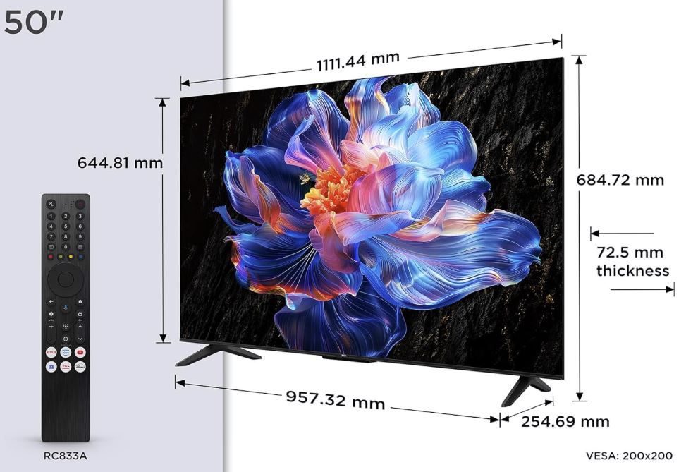 TCL 50V6C 50 Zoll Direct LED TV UHD für 269€ (statt 294€)