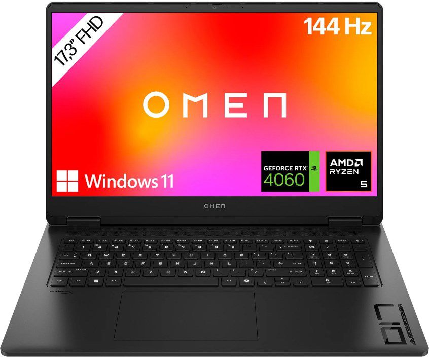 💻 OMEN 17 Gaming Notebook Ryzen 5 RTX 4060 512/32GB für 906,99€ (statt 1207€)