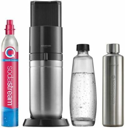 💧 SodaStream DUO mit CO2-Zylinder 1L Glas + 0,8L Metallflasche ab 95,85€ (statt 141€)