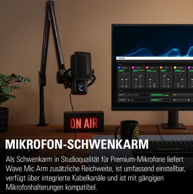 Elgato Wave Mic Arm mit Kabelkanälen für 67,22€ (statt 80€)