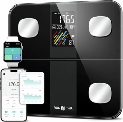 RunSTAR Körperfettwaage für 15 Körperwerte: BMI, Herzfrequenz.. für 33,99€ (statt 40€)