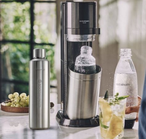 💧 SodaStream DUO mit CO2 Zylinder 1L Glas + 0,8L Metallflasche ab 95,85€ (statt 141€)