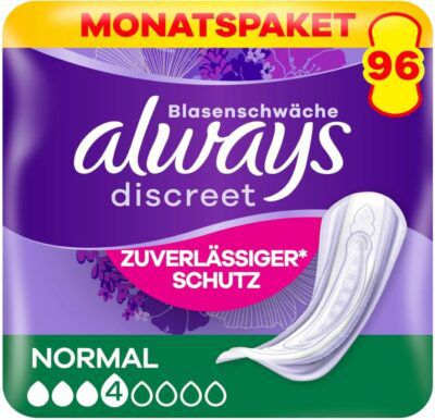 🔥 2x Always Discreet Normal 96 Binden ab 17€ (statt 46€) ➡️ 5 Stück für 60€ (statt 115€)