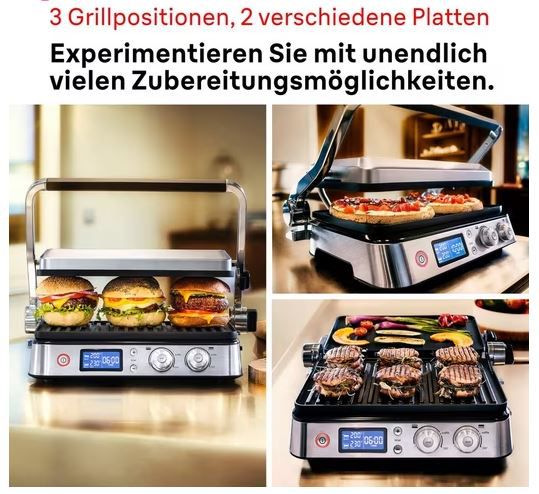 🥩🍔Braun MultiGrill CG 9043 mit Display in Silber für 149,90€ (statt 190€)