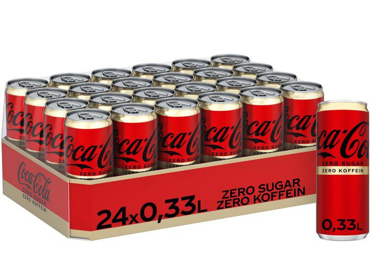 24x Coca Cola Zero Sugar Zero Koffein 330ml für 16,14€ (statt 24€)