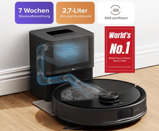roborock Q10 S5+ Set Saugroboter mit gratis Beutel, Wischen, Tierhaare für 329,99€ (statt 440€)